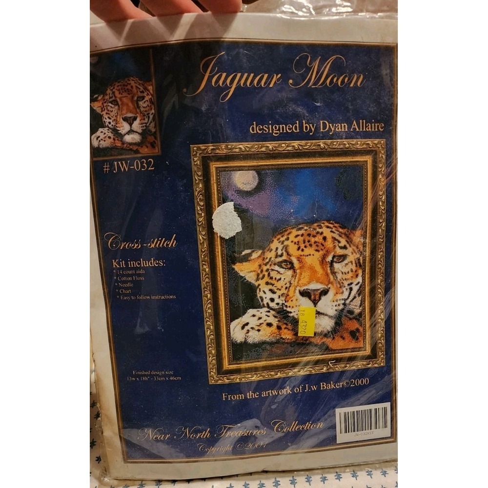 Kustom Krafts Jaguar Moon Cross Stitch Pattern Booklet 2001 Kit All In One READ